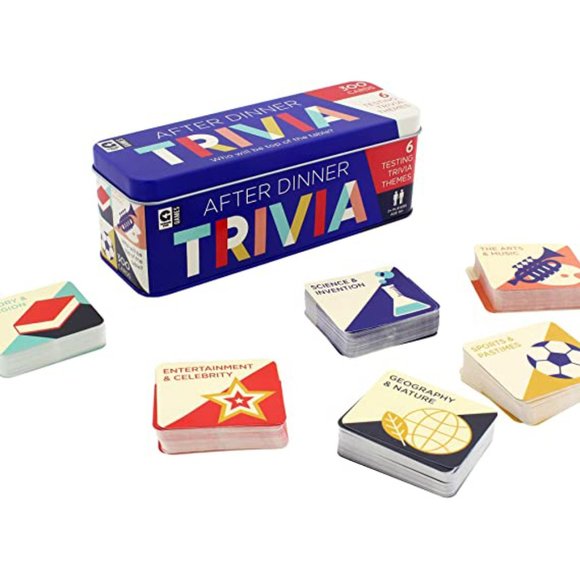 Ginger Fox After Dinner Trivia Game for The Family - Includes 6 Classic Trivia - Picture 4 of 10